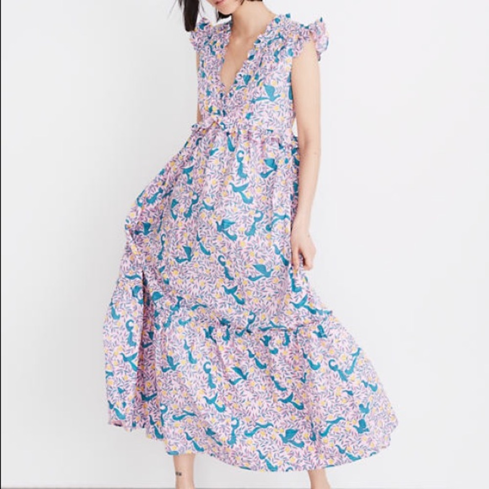 NWTS! Banjanan Constance Dress Delph Bird Size S